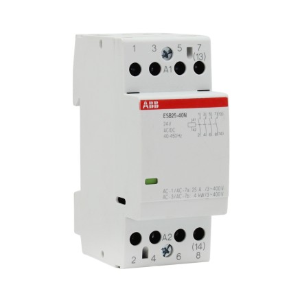 ABB ESB25-40N-01 1SAE231111R0140 Модульный контактор 25А АС-1, 2NO (Катушка 24V AC/DC)