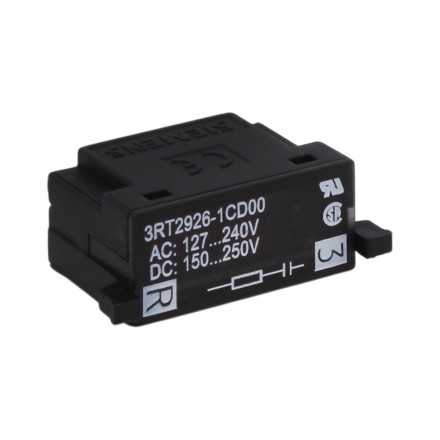 Siemens 3RT2926-1CD00 Ограничитель перенапряжения, RC-элемент 127-240V 50/60 Hz, 150-250V DC