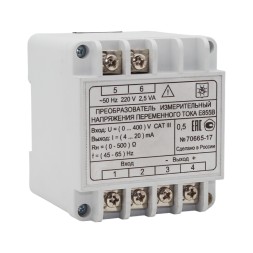 Преобразователь измерительный напряжения переменного тока Е855В 0-400V/4-20ма