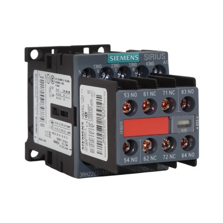 Siemens 3RH2262-1AP00 Вспомогательное реле (Контактор) 6NO+2NC Катушка (230V 50/60Hz)