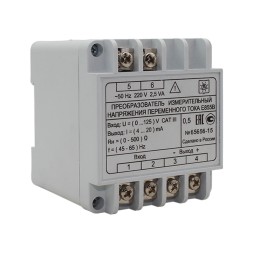 Преобразователь измерительный напряжения переменного тока Е855В 0-125V/4-20ма