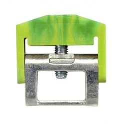 Klemsan IBK 4 525381 Зажим для шин 10х3мм, 0,5-4 мм² желто-зеленый