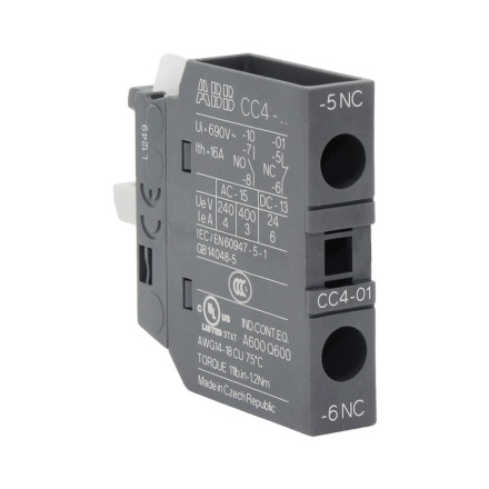 ABB CC4-01 1SBN010111R1001 Дополнительный контакт 1NC для AF09-AF96 и NF