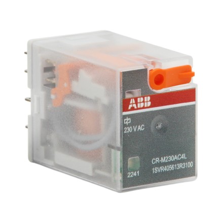 ABB CR-M230AC4L 1SVR405613R3100 Реле промежуточное 6A 250V 4 CO 230V AC