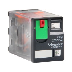 Schneider Electric RXM2AB2P7 Реле 2CO 230V AC 12A с блокируемой тестовой кнопкой и индикатором