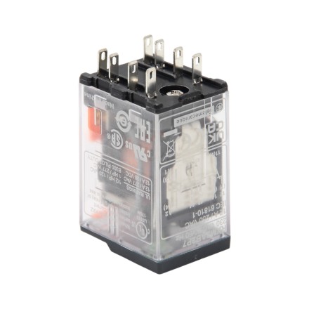 Schneider Electric RXM2AB2P7 Реле 2CO 230V AC 12A с блокируемой тестовой кнопкой и индикатором