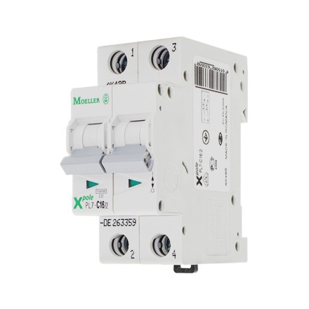 MOELLER / EATON PL7-C16/2 263359 Автоматический выключатель 2P 16A (C) 10kA