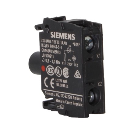 Siemens 3SU1401-1BF20-1AA0 Модуль подсветки красный 230V AC