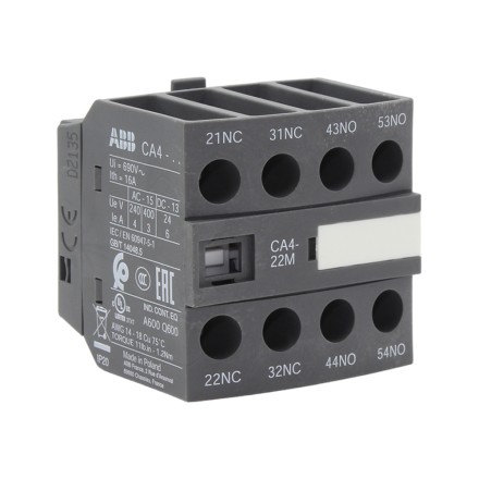 ABB CA4-22M 1SBN010140R1122 Дополнительный контактный блок 2NO+2NC