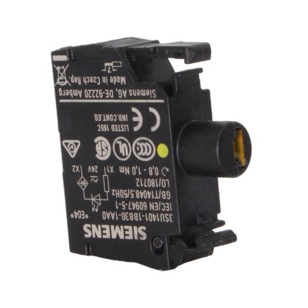 Siemens 3SU1401-1BB30-1AA0 Модуль подсветки желтый 24V AC/DC