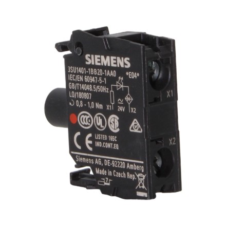Siemens 3SU1401-1BB20-1AA0 Модуль подсветки красный 24V AC/DC