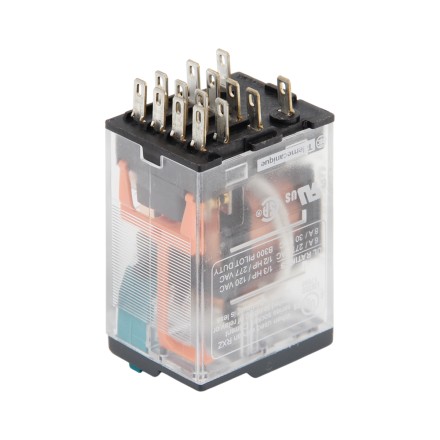 Schneider Electric RXM4AB1BD Реле 4CO 24V DC 6A с блокируемой тестовой кнопкой