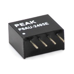 PEAK Electronics P6AU-2405E DC/DC преобразователь 1Вт, IN 21.6-26.4В, OUT 5В/200мА