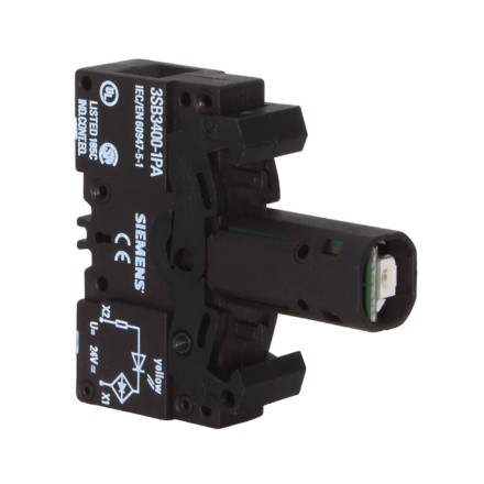 Siemens 3SB3400-1PA Модуль подсветки  желтый 24V AC/DC