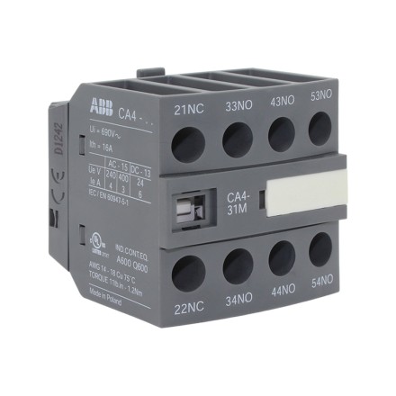 ABB CA4-31M 1SBN010140R1131 Дополнительный контактный блок 3NO+1NC
