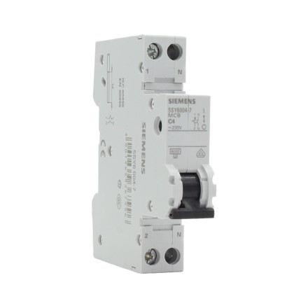 Siemens 5SY6004-7 1P+N 4A (C) 6kA Автоматический выключатель