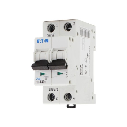 MOELLER / EATON PL6-C40/2 286571 Автоматический выключатель 2P 40A (C) 6kA
