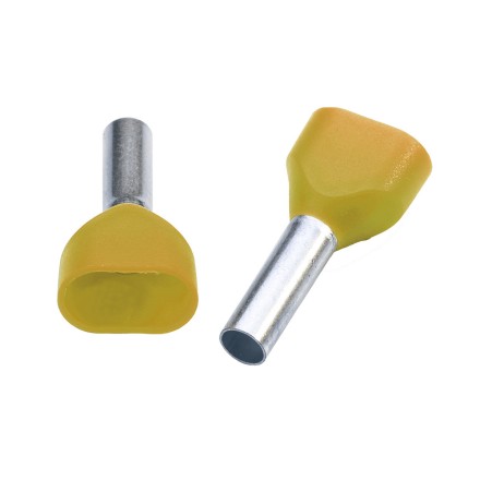 Klemsan 572030 IKY 2x 1,0-8 Наконечник изолированный (огнестойкий) 500 шт