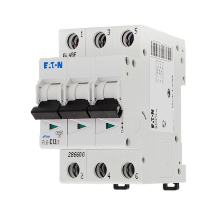 MOELLER / EATON PL6-C13/3 286600 Автоматический выключатель 3P 13A (C) 6kA