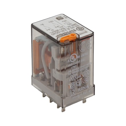 Finder 55.32.8.230.0040 Промежуточное реле 2CO 10А (~ 230V AC)