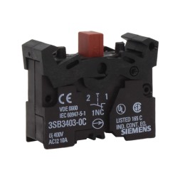 Siemens 3SB3403-0C Контактный блок 1NC