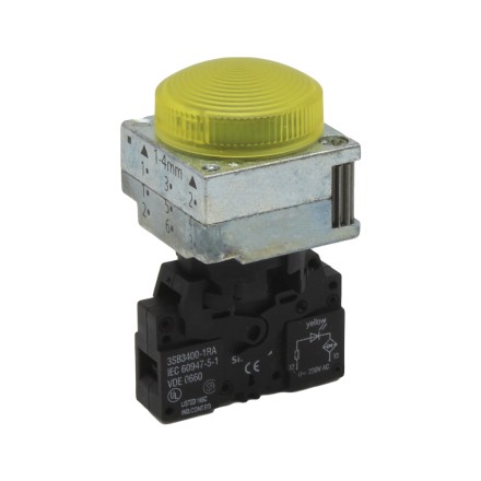 Siemens 3SB3652-6BA30 Индикатор желтый 230V AC