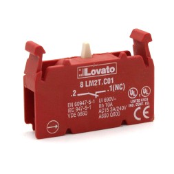 LOVATO ELECTRIC 8LM2TC01 Вспомогательный контакт 1NC