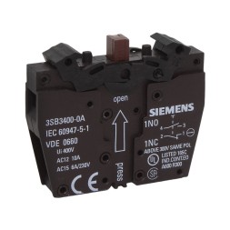 Siemens 3SB3400-0A Контактный блок 1NO+1NC