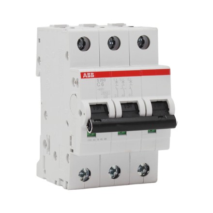 ABB S203 C6 2CDS253001R0064 3P 6A (C) 6kA Автоматический выключатель