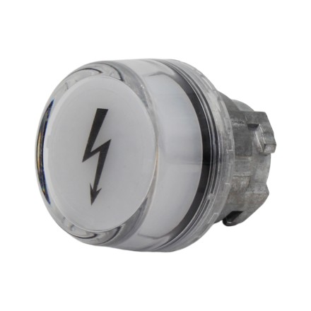 LOVATO ELECTRIC 8LM2TIL1187 Корпус светового индикатора, прозрачный с символом &quot;Опасное напряжение&quot;