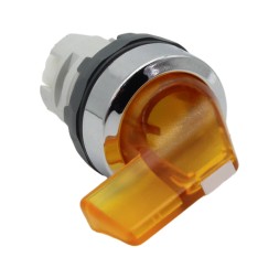 ABB M2SS5-21Y 1SFA611204R2103 Переключатель (корпус) желтый 2-х позиционный с фиксацией с подсветкой
