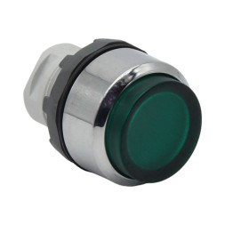 ABB MP4-21G 1SFA611103R2102 Кнопка зеленая выступающая (корпус) с фиксацией с подсветкой