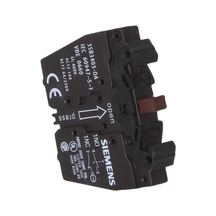 Siemens 3SB3403-0A Контактный блок 1NO+1NC